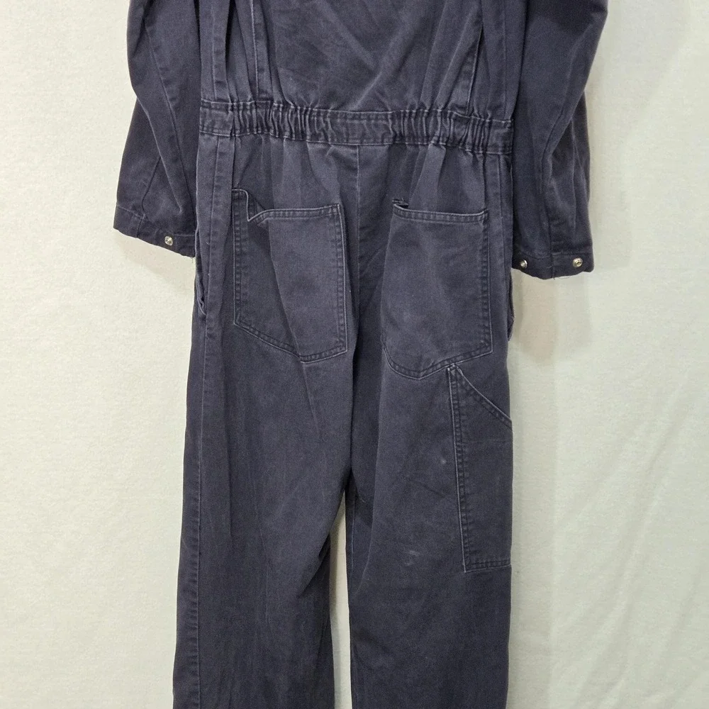 Workrite Coveralls Mens 38-R Blue Cotton‎ Flame Resistant FR Mechanic Workwear